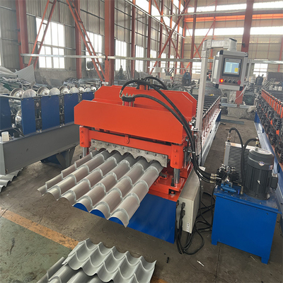 Αυτόματο πάχος 0.30.8mm βερνικωμένος μέταλλο ρόλος κεραμιδιών που διαμορφώνει την υδραυλική μηχανή διαμόρφωσης μηχανών