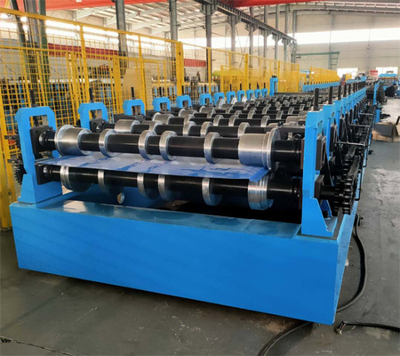 5.5kw ρόλος επιτροπής μετάλλων πλευρών υψηλής ταχύτητας που διαμορφώνει τη μηχανή 15-20m/Min πλήρως αυτόματη για την κατασκευή χάλυβα