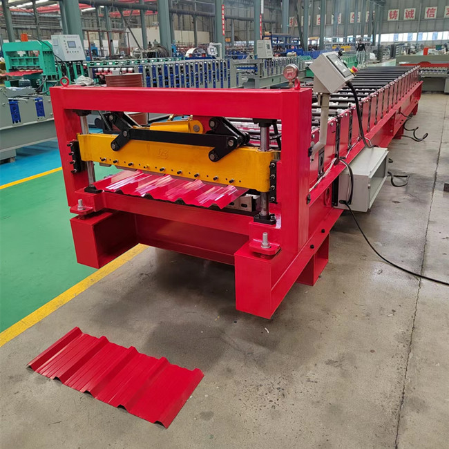 Σίδηρος 0.30.8mm τραπεζοειδής ρόλος φύλλων στεγών που διαμορφώνει την επιτροπή μετάλλων μηχανών που κατασκευάζει τη μηχανή